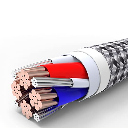 IDISON 3-in-1 Multi-Charging Cable - Nylon Braided (2 Pack)