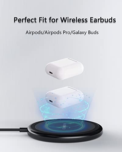 Pair of 15W Fast Wireless Charging Pads for iPhones & Samsung