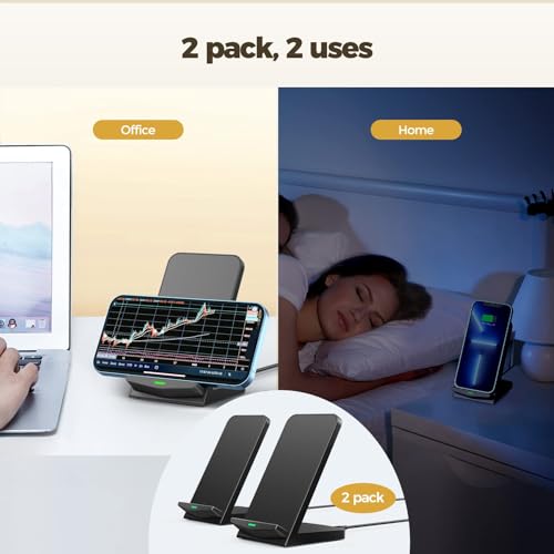 15W Fast Wireless Charging Stand for iPhone & Galaxy