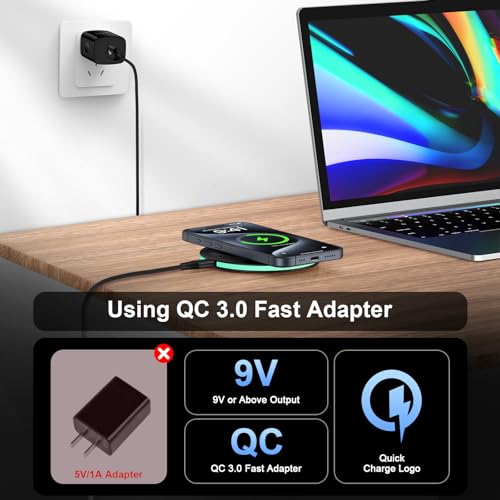 15W Fast Wireless Charger for Samsung, iPhone, and Pixel