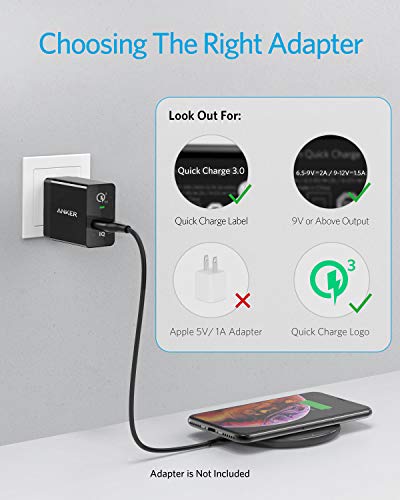 Anker Wireless Charger Pad, Qi-Certified 10W for iPhone