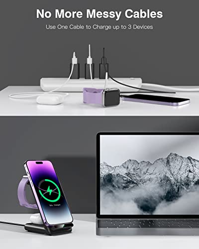 3-in-1 Wireless Charging Stand for Apple & iPhone