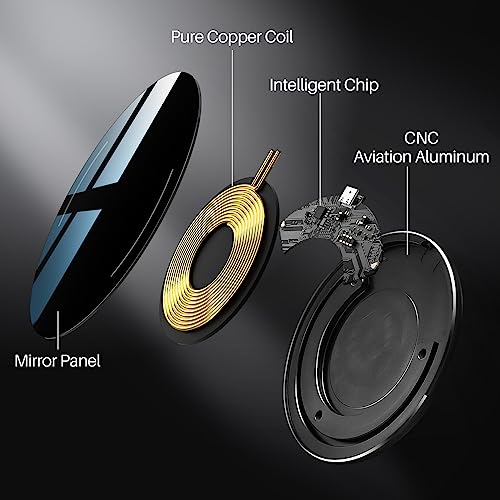 TOZO W1 Wireless Charger with CNC Technology for iPhone & Samsung Galaxy