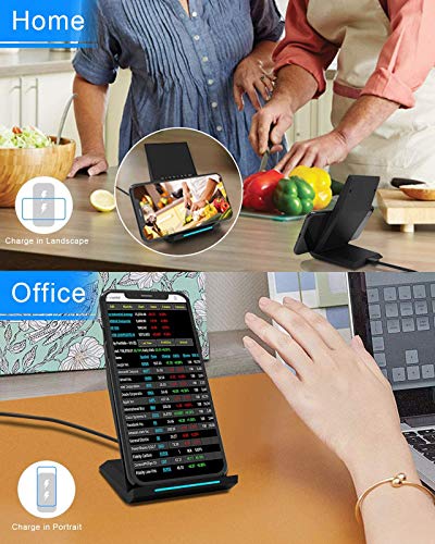 NANAMI Qi Certified Wireless Charging Stand [2 Pack]