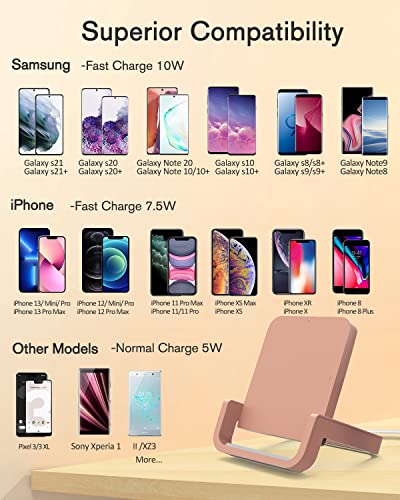BUBEYYIE Fast Wireless Charger for iPhone Samsung Google