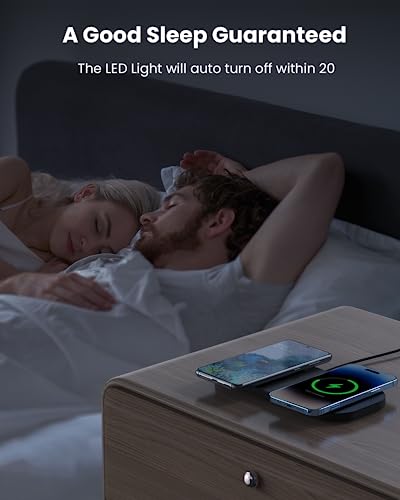 TAMOXI Wireless Charger for iPhone, Airpods, Samsung with Adapter