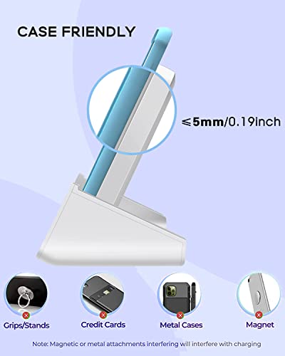 YUWISS Wireless Charging Stand for iPhone and Galaxy