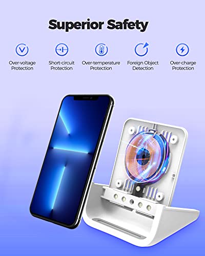 YUWISS Wireless Charging Stand for iPhone and Galaxy