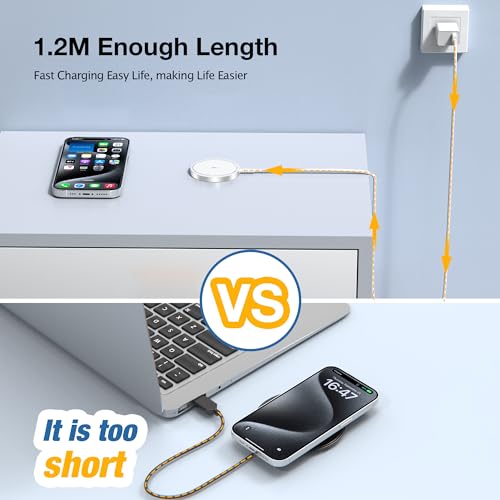 iPhone Magnetic Wireless Charger: Fast Charging Pad 2-Pack