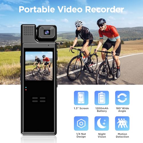 Portable HD Body Camera with Audio and Night Vision