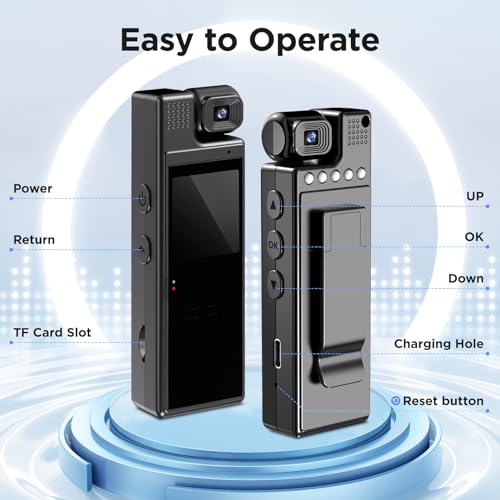 Portable HD Body Camera with Audio and Night Vision