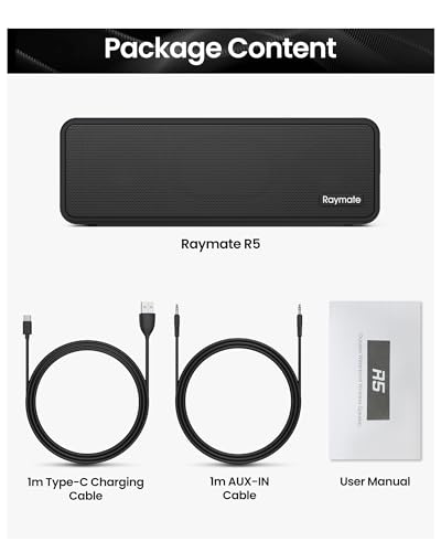 Raymate Bluetooth Speakers: 20W Waterproof HiFi Portable Speaker