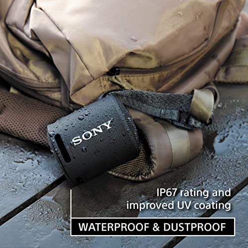 Sony SRSXB13/B Waterproof Bluetooth Speaker with Extra Bass