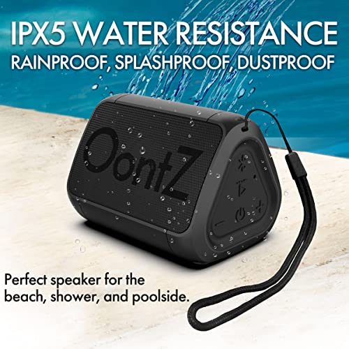 Cambridge Soundworks OontZ Angle Solo Bluetooth Portable Speaker, Compact Size, Surprisingly Loud Volume & Bass, 100 Foot Wireless Range, IPX5, Perfect Travel Speaker, Bluetooth Speakers (Black)