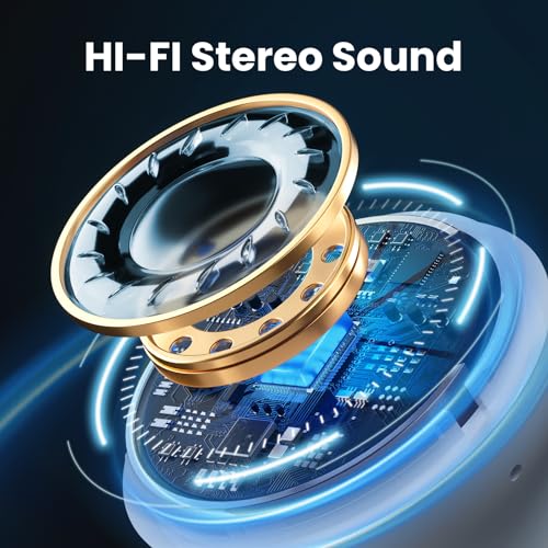 Wireless Earbuds Bluetooth 5.3 Headphones Earbuds with 50Hrs Battery Life Deep Bass Earphones with Wireless Charging Case & LED Power Display Waterproof Microphone Headset for Android Phone TV Tablet