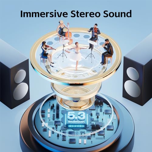 Wireless Earbuds Bluetooth Headphones 80Hrs Playback Sport Ear Buds with LED Display Charging Case IPX7 Waterproof Earphones with Mic & Earhook In Ear Headsets for TV Phone Workout Running Black