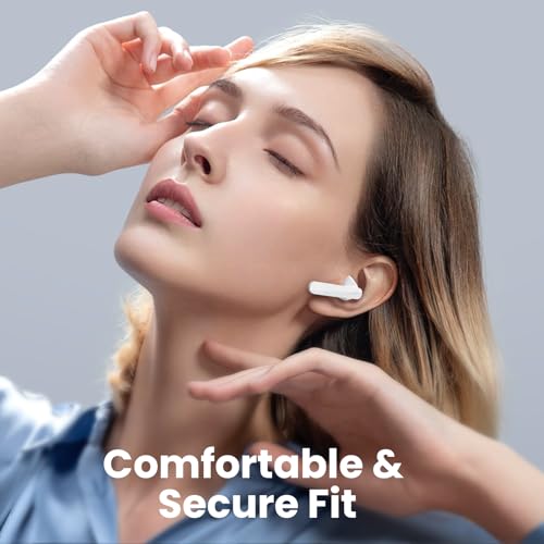 Wireless Earbuds Bluetooth 5.3 Headphones Earbuds with 50Hrs Battery Life Deep Bass Earphones with Wireless Charging Case & LED Power Display Waterproof Microphone Headset for Android Phone TV Tablet