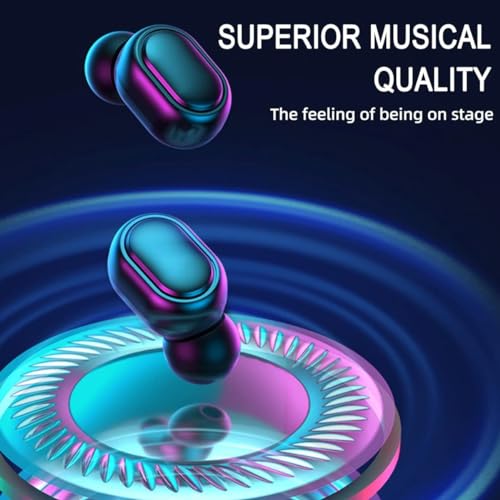 Wireless Earbuds, Bluetooth 5.3 Headphones HiFi Deep Bass with Mic ,120H Playtime LED Display ,IPX7 Waterproof Button Control True Wireless Earphones,One-Step Pairing,In-Ear Noise Reduction Headset