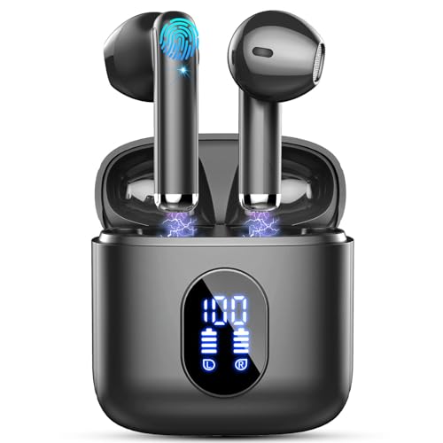 Wireless Earbuds Bluetooth 5.3 Earbuds Hi-Fi Stereo, 2024 Ear Buds with 4 ENC Mics, 3g Mini Bluetooth Headphones in Ear, 30H USB-C LED Charging Case, IP7 Waterproof Wireless Earphones for Android iOS