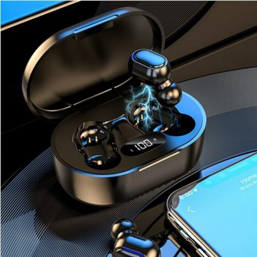 Wireless Earbuds, Bluetooth 5.3 Headphones HiFi Deep Bass with Mic ,120H Playtime LED Display ,IPX7 Waterproof Button Control True Wireless Earphones,One-Step Pairing,In-Ear Noise Reduction Headset