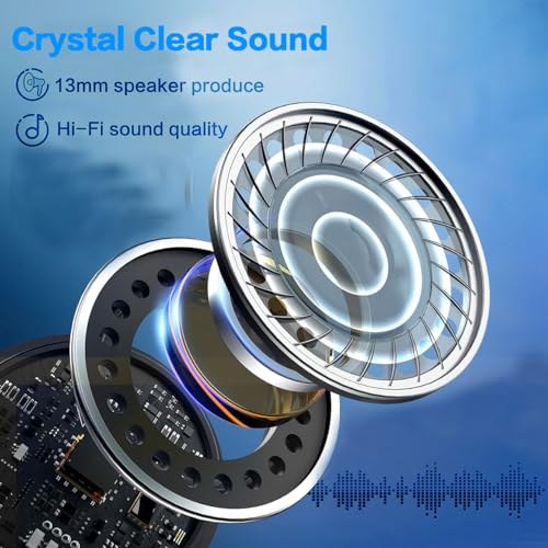 Wireless Earbud,Bluetooth 5.3 Earbuds Stereo,Noise Cancelling Earbuds Wireless with Charging Case,IPX7 Waterproof, Touch Control,Bluetooth Headphones with Mic,Sports Wireless Headphone for Android iOS