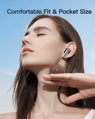 Wireless Earbuds,Bluetooth 5.3 Headphones 60H Playtime Deep Bass Stereo Ear Buds with Wireless Charging Case LED Display,IPX7 Waterproof in-Ear earphones with Mic,Headset for iOS/Android Sport Workout