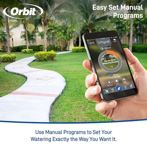 Orbit 21004 B-hyve Smart Hose Faucet Timer with Wi-Fi Hub, Compatible with Alexa,GRAY