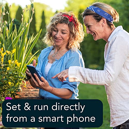 Rachio Smart Hose Timer with WiFi Hub for Outdoor Watering | Easy Faucet Install, Automate Water & Sprinkler Schedules for Lawn, Garden, & Yard Care.