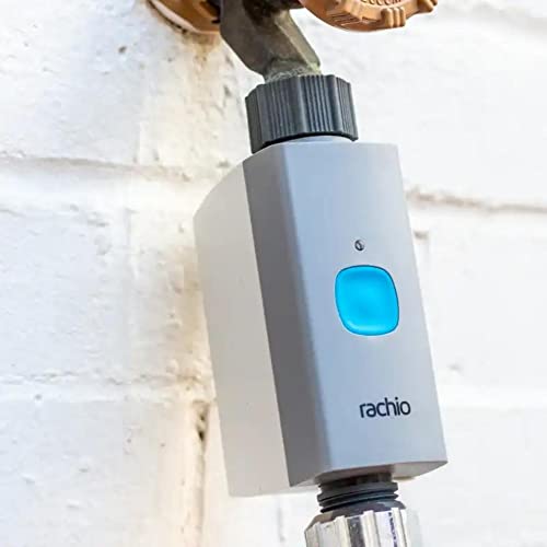Rachio Smart Hose Timer with WiFi Hub for Outdoor Watering | Easy Faucet Install, Automate Water & Sprinkler Schedules for Lawn, Garden, & Yard Care.