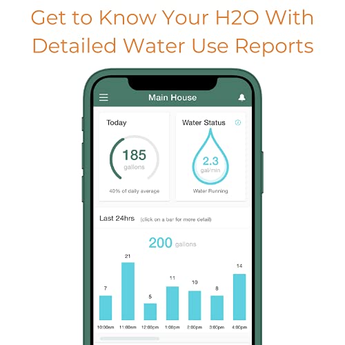 Flume 2 Smart Home Water Monitor & Water Leak Detector: Detect Water Leaks Before They Cause Damage. Monitor Your Water Use to Reduce Waste Installs in Minutes, No Plumbing Required