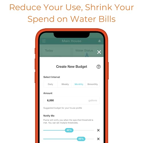 Flume 2 Smart Home Water Monitor & Water Leak Detector: Detect Water Leaks Before They Cause Damage. Monitor Your Water Use to Reduce Waste Installs in Minutes, No Plumbing Required