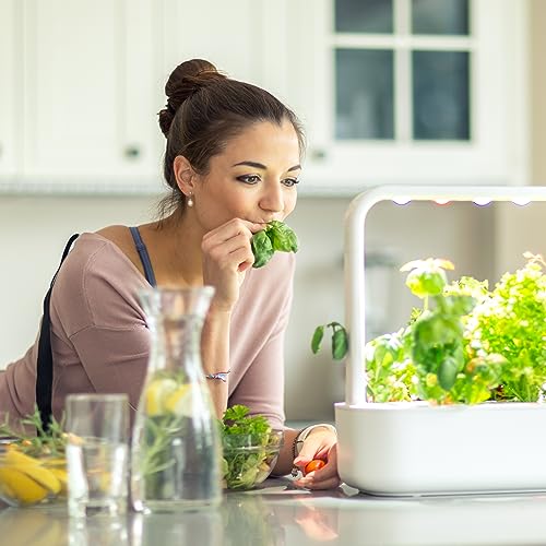 Click and Grow Smart Garden 9 PRO w/Bluetooth | App and Touch Controlled Indoor Garden | Easier Than a Hydroponics Growing System | Herb & Vegetable Garden Starter Kit w/ 9 Plant Pods