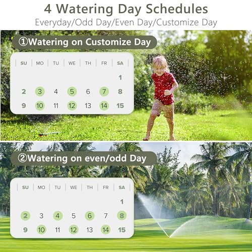 Diivoo WiFi Sprinkler Timer 3 Zone, Smart Water Hose Timer Compatible with Alexa and Google, Remote Control Irrigation Timer, Automatic Manual Watering, Rain Delay, for Garden, Yards and Lawns