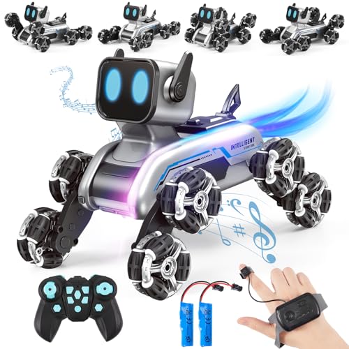 Remote Control Robot Dog Toy with Music & Lights