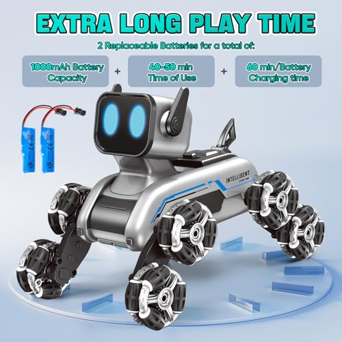 Remote Control Robot Dog Toy with Music & Lights