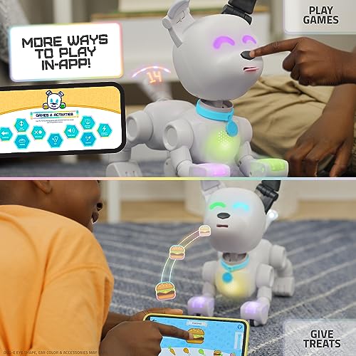 Interactive LED Robot Dog with Sounds & App