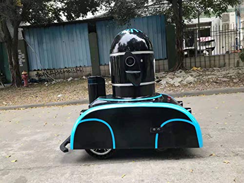 Smart Autonomous Security Patrol Robot (Black)