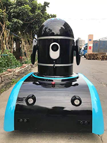 Smart Autonomous Security Patrol Robot (Black)