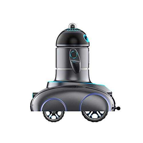 Smart Autonomous Security Patrol Robot (Black)
