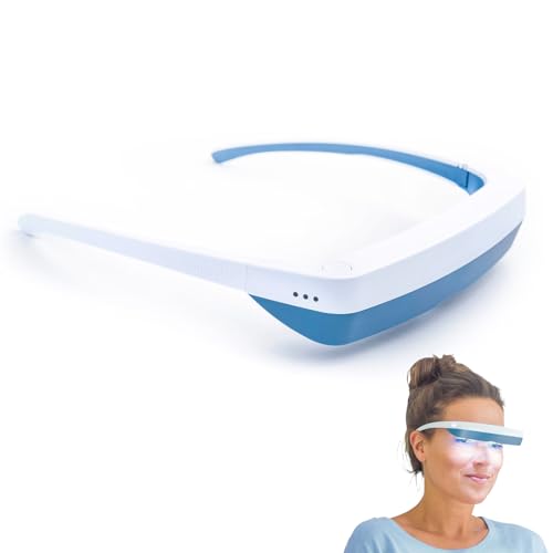 Luminette 3 Light Therapy Glasses - Wearable Light Therapy Lamp - Blue Enriched White LED Sun Lamp - Natural Relief for Sleep Problems, Seasonal Mood Disorders and Jet lag - Portable Daylight Lamp