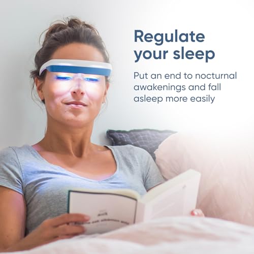 Luminette 3 Light Therapy Glasses - Wearable Light Therapy Lamp - Blue Enriched White LED Sun Lamp - Natural Relief for Sleep Problems, Seasonal Mood Disorders and Jet lag - Portable Daylight Lamp