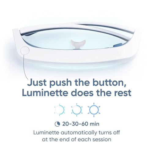 Luminette 3 Light Therapy Glasses - Wearable Light Therapy Lamp - Blue Enriched White LED Sun Lamp - Natural Relief for Sleep Problems, Seasonal Mood Disorders and Jet lag - Portable Daylight Lamp