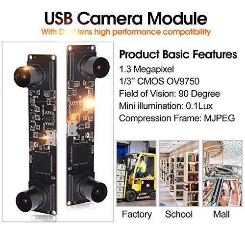 Dual Lens 3D HD USB Webcam for All Systems