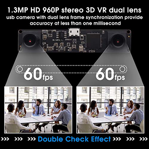 Dual Lens 3D HD USB Webcam for All Systems