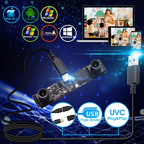 Dual Lens 3D HD USB Webcam for All Systems