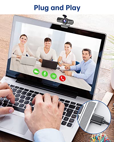 1080P HD Webcam with Microphone for Video Calls