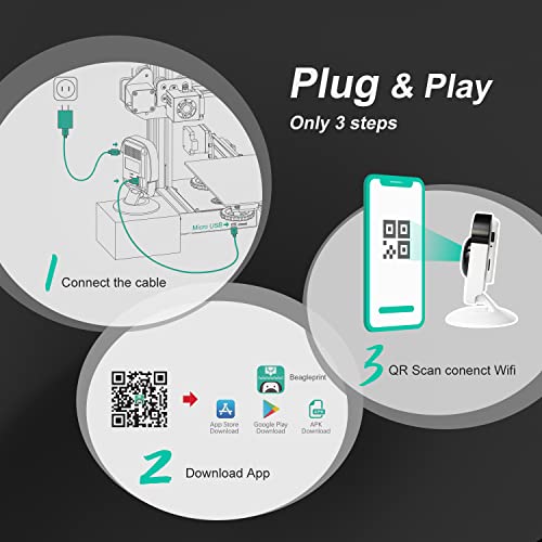 WiFi 3D Printer Camera with Time Lapse 32G SD