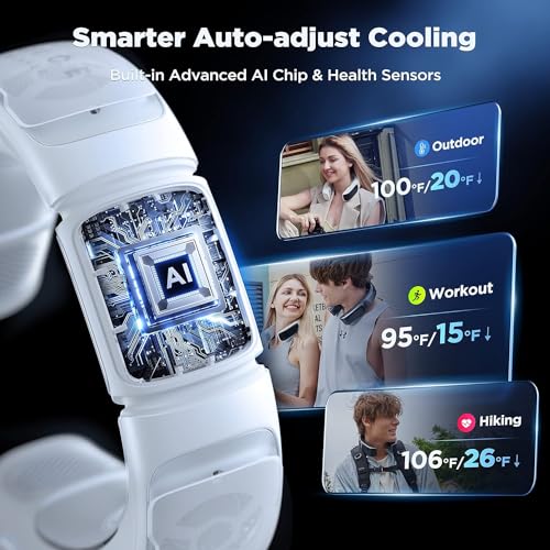 RANVOO No.1 Neck Air Conditioner with Health Monitoring