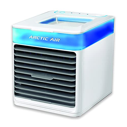 Arctic Air Pure Chill 2.0 Evaporative Air Cooler by Ontel - Powerful, Quiet, Lightweight and Portable Space Cooler with Hydro-Chill Technology For Bedroom, Office, Living Room & More,Blue