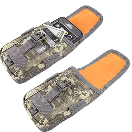 IronSeals Tactical Smartphone Pouch with US Flag Patch